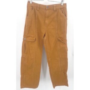 Billabong Mens Brown Cargo Utility Pants Baggy Retro SZ 30 Y2K streetwear